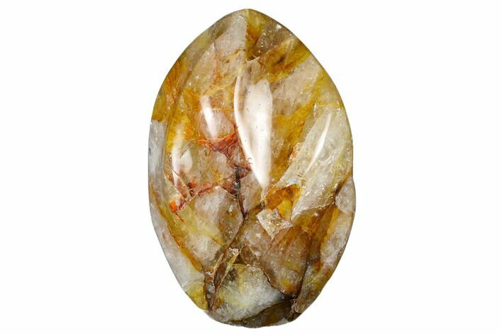 Beautiful, Polished Hematoid Quartz Flame #185604